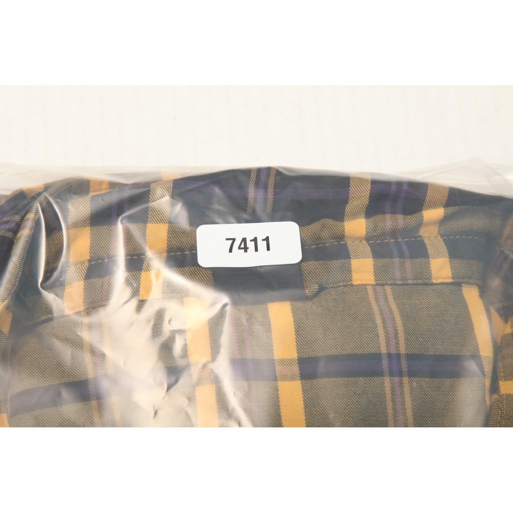 Nike 6.0 Shirt Mens Large Yellow Black Plaid Hooded Flannel Long Sleeve Casual - Picture 12 of 12